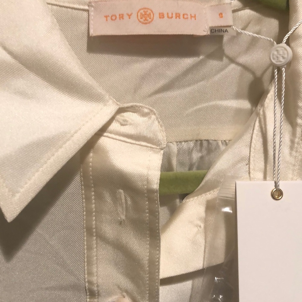 Tory Burch wide collar tunic blouse - Picture 3 of 7
